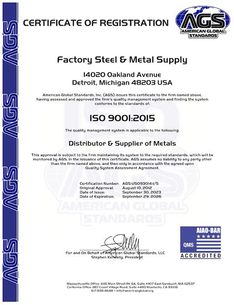 iso certified metal fabrication|stainless steel manufacturing certification.